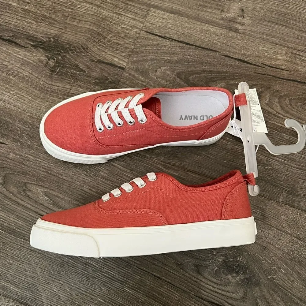 Old Navy Gender-Neutral Elastic-Lace Canvas Sneakers for Kids